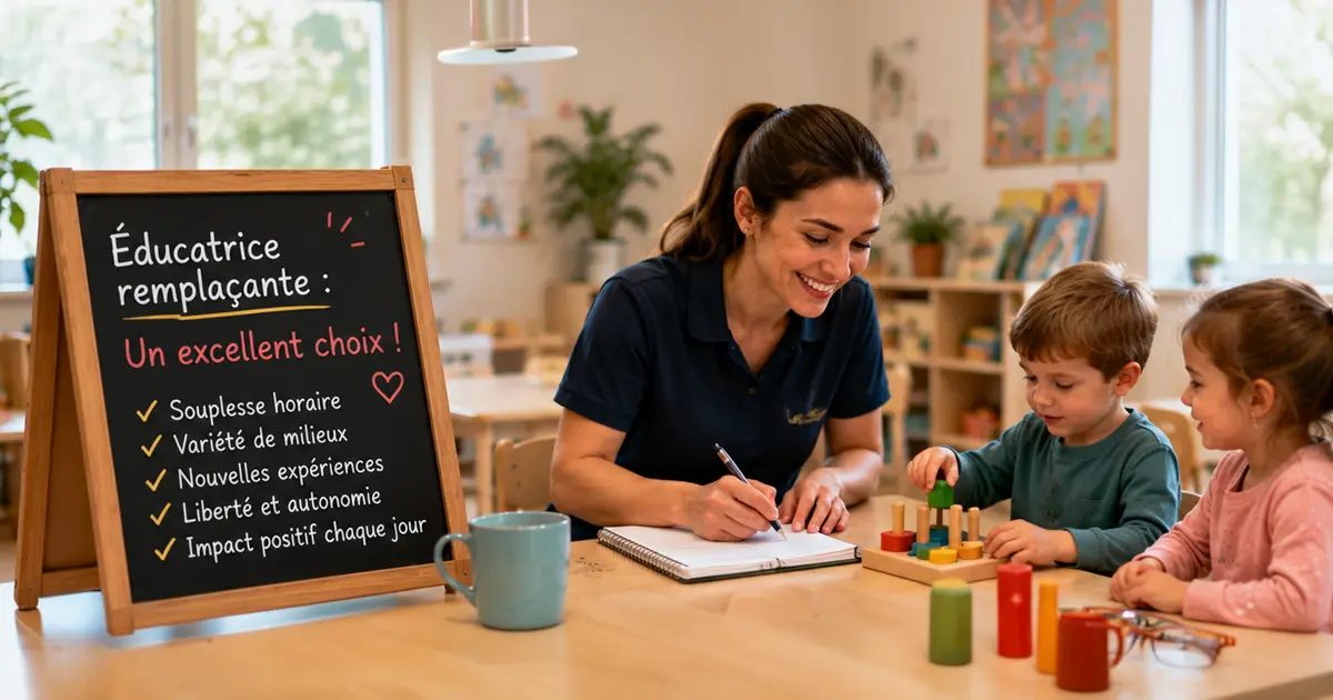 Pourquoi devenir éducatrice remplaçante peut être un excellent choix